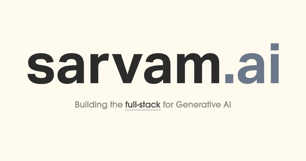 Sarvam 1: India’s First Language Model

